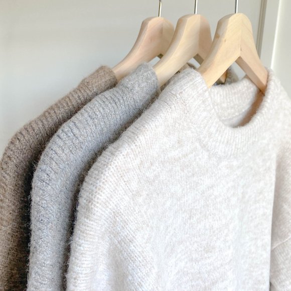 (✨LAST ONE✨) Thick Sweater Wool/Mohair Cream - Picture 13 of 15